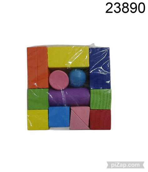 Imagen de BLOQUE DE MADERA X15 PCS COLOR 4.26